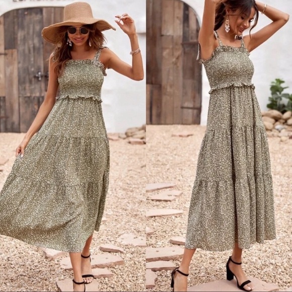 Floral Print Cami Dress - Picture 3 of 4